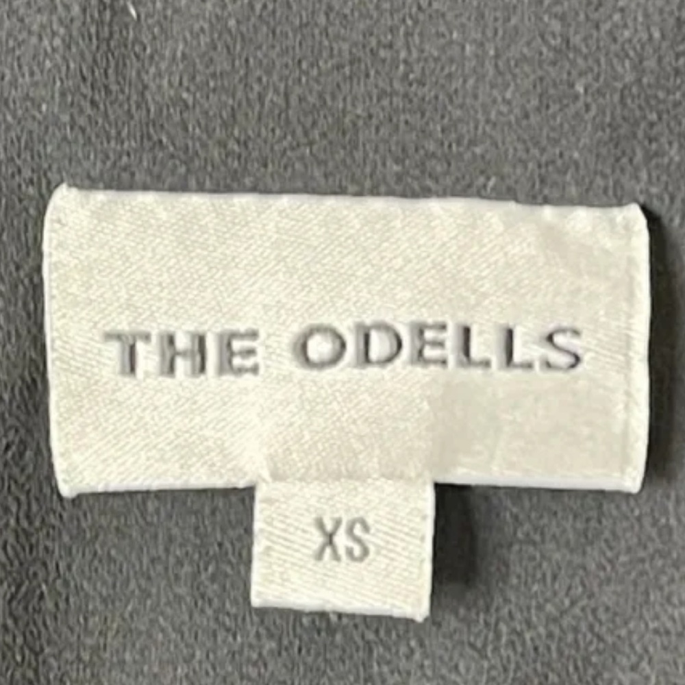 THE ODELLS ANTHROPOLOGIE Hyacinth Cross Back Midi Dress Black XS - Picture 7 of 9